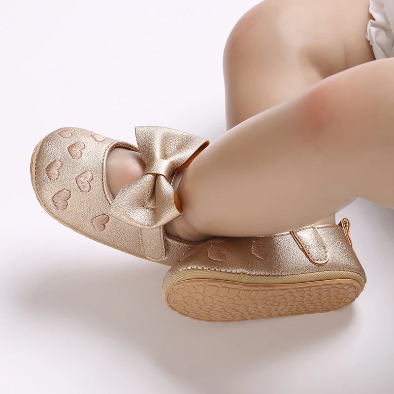 Cute White Lace Baby Girl Princess shoes  Baby Moccasins Moccs Shoes Bow Fringe Rubber Soled Non-slip Footwear Crib Shoes