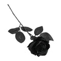 5Pcs Silk Black Rose Artificial Flower Fake Flower Bouquet For Wedding Party Decoration Home Decoration Garden Accessories