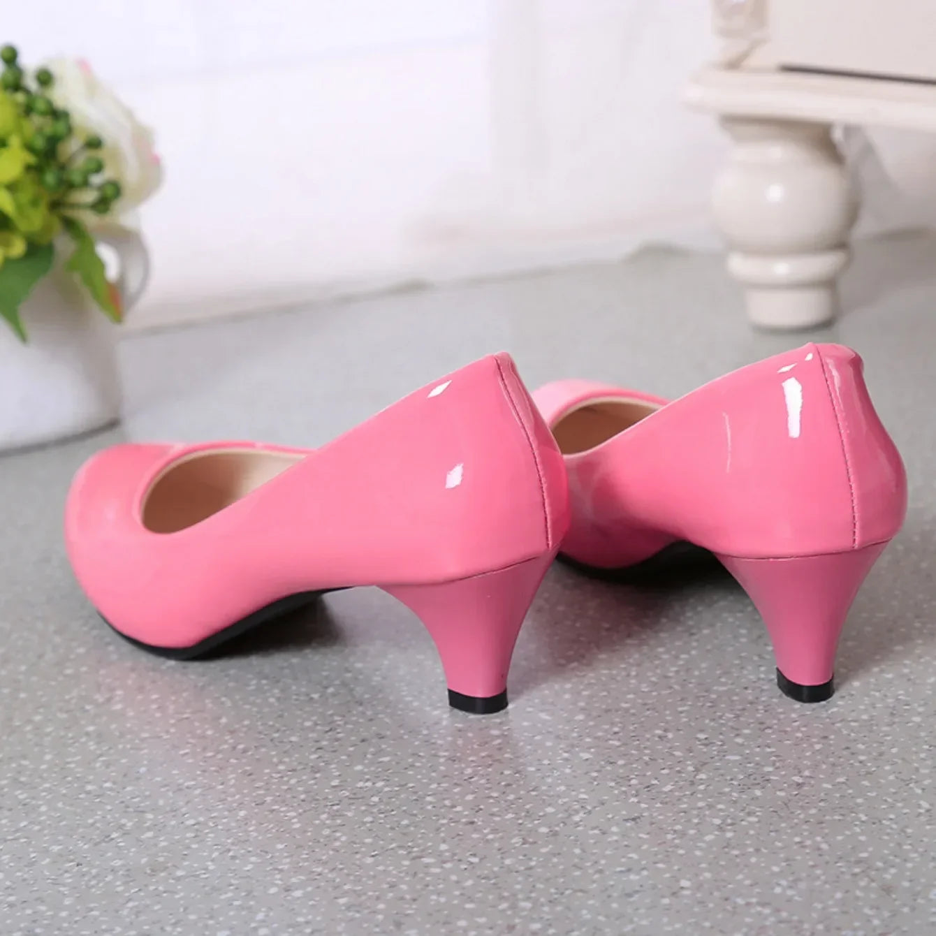 New Women High Heels Nude Shallow Mouth Pumps Fashion Shoes Office Work Party Shoes Ladies Wedding Shoes Solid Color Heels Women
