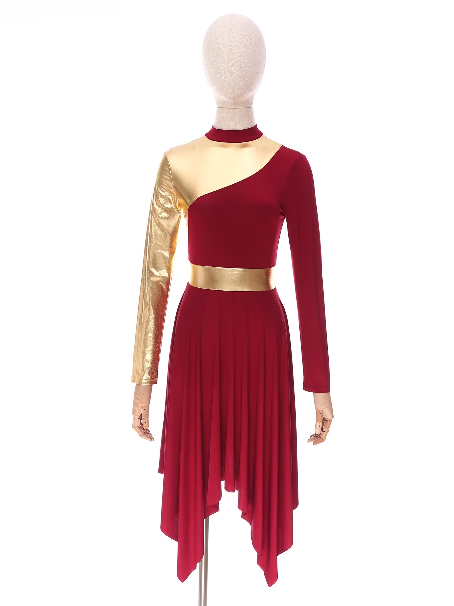 Women Worship Robe Lyrical Praise Dance Costume Modern Dress Adults Liturgical Celebration of Spirit Dancewear Performance Dress