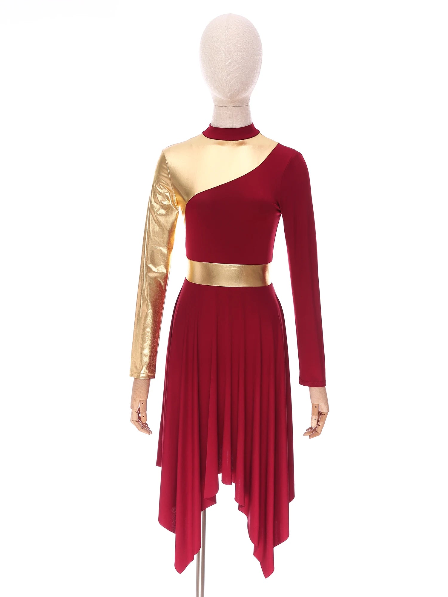Women Worship Robe Lyrical Praise Dance Costume Modern Dress Adults Liturgical Celebration of Spirit Dancewear Performance Dress