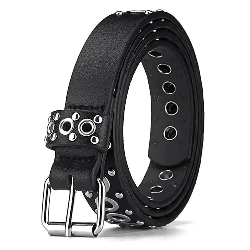 Women's Belt Fashionable Rivet Thin Belt Personalized Needle Buckle Belt Street Trend Punk HipHop Style Y2K Belt With Jeans Belt