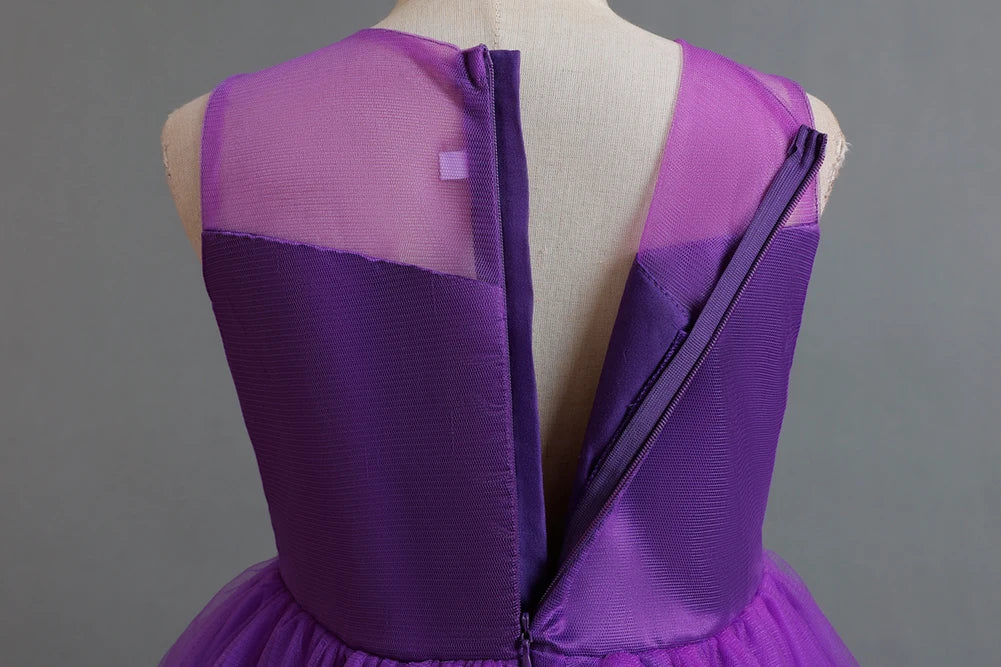A train skirt Girl'S Sleeveless dresses  Tails Show dress Princess dress