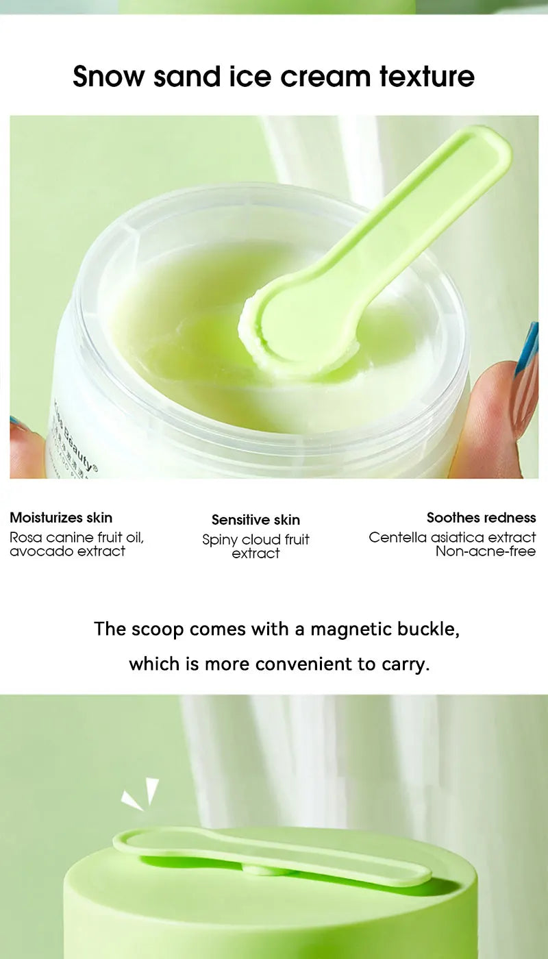 Kiss Beauty Avocado Cleansing Cream - 3-in-1 Eye, Lip, and Face Cleanser, Gentle and Thorough,Take off all your makeup