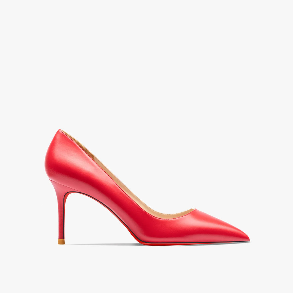 Heels for women Pointed toe Luxury Brand Women's High Heels Red soled Pumps Red Bottoms Matte Stiletto Ladies elegant shoes 12cm
