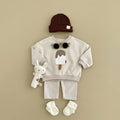 New Autumn Baby Boys Girls Clothing Set Toddler Casual Cotton Home Wear Ice Cream 2PCS Set Long- Sleeved Pants Children's Suits