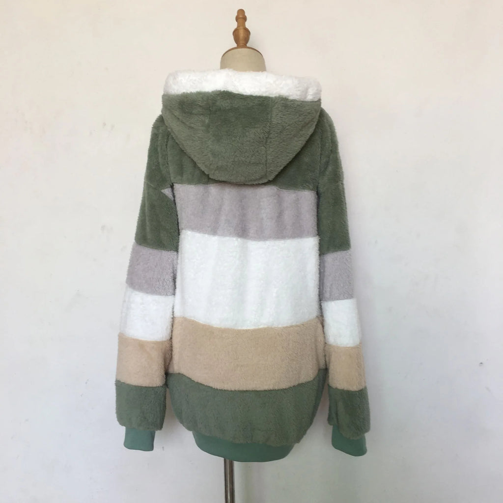 2025 Women's Warm Coats Jackets for Autumn Winter Long Jacket Warm Thick Fleece Faux Fur Coat Plush Teddy Woman Fur Coat Female