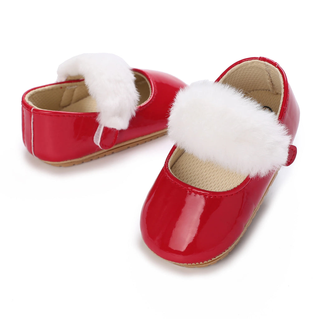Cute White Lace Baby Girl Princess shoes  Baby Moccasins Moccs Shoes Bow Fringe Rubber Soled Non-slip Footwear Crib Shoes