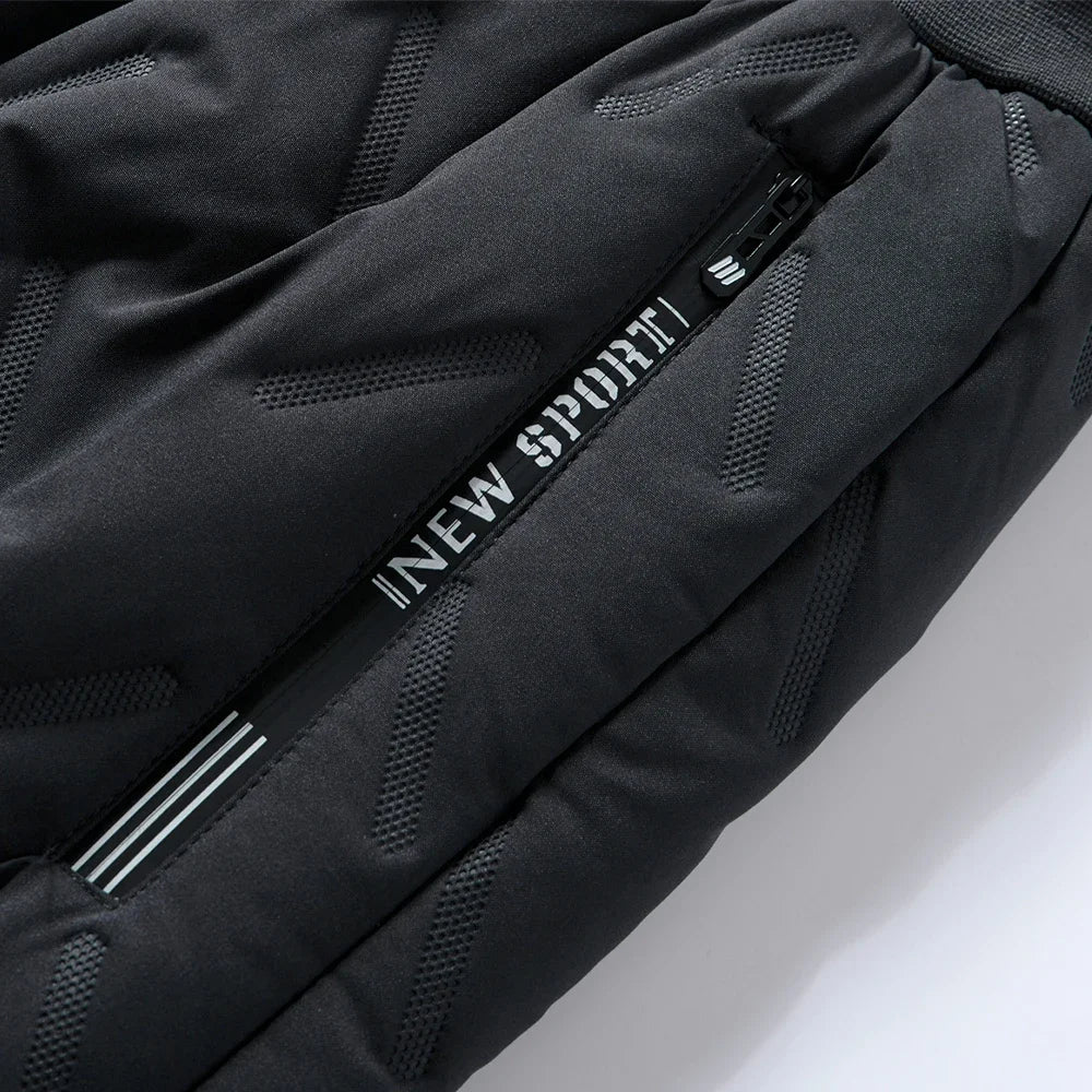 Winter Sweatwear Men Plush Thick Fleece Sweatpant Waterproof Windproof Warm Cotton Pants Lambswool Thermal Trousers Casual Pants