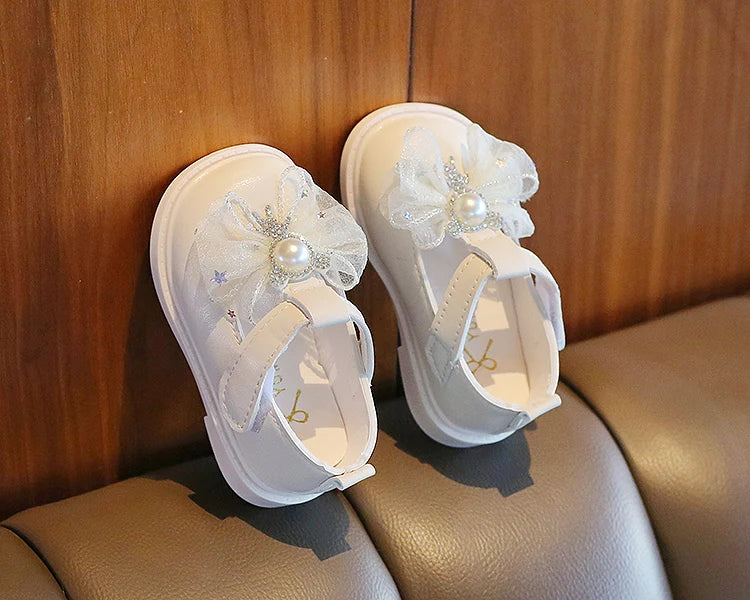 Zapatos Niña Soft Soled Baby Walking Shoes Autumn Girl Princess Shoe Bow Leather Shoes Girl Single Shoe Baby Shoe Туфли Лолита