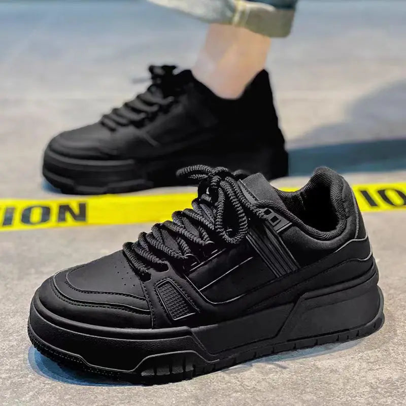 2025 New Fashion Trend Casual Shoes for Men pu Breathable Versatile Sports Shoes Low Top Comfortable Outdoor Board Shoes