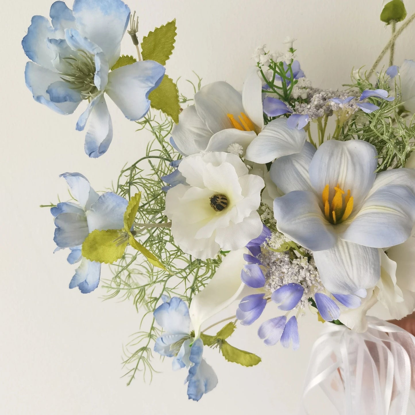 Ins Sle Purple Pink Handheld Flower Bouquet Artificial Flowers Wedding Photoaphy New Bride Home Decoration Arrangement