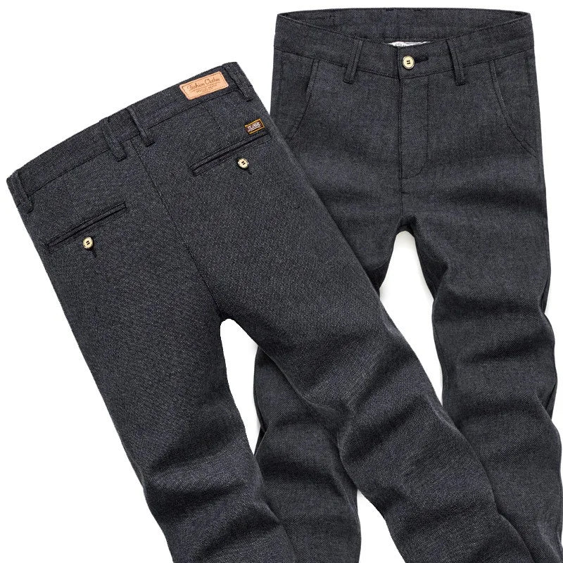 Brand 2022 Spring Autumn Winter Classic High Quality Men's Casual Pants Trousers Men Casual Pants Business Straight Size 38