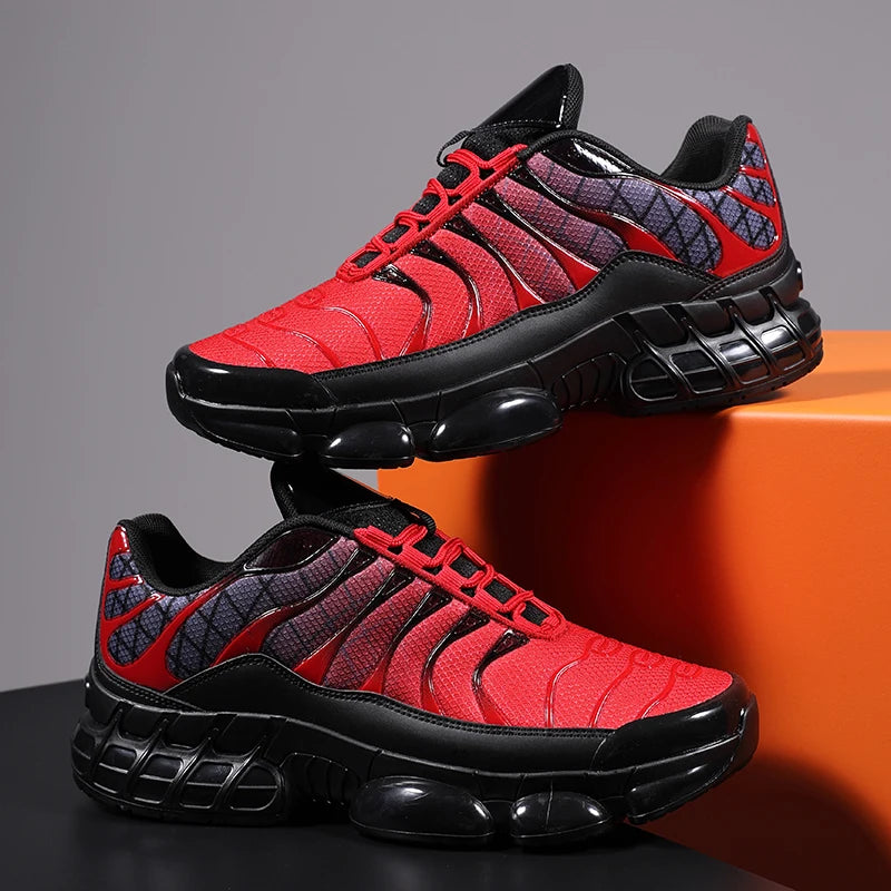 Men Running Shoes Fashion Cushioned Non-Slip Comfort Outdoor Running Youth Sports Shoes Classic Fitness Training Sneakers