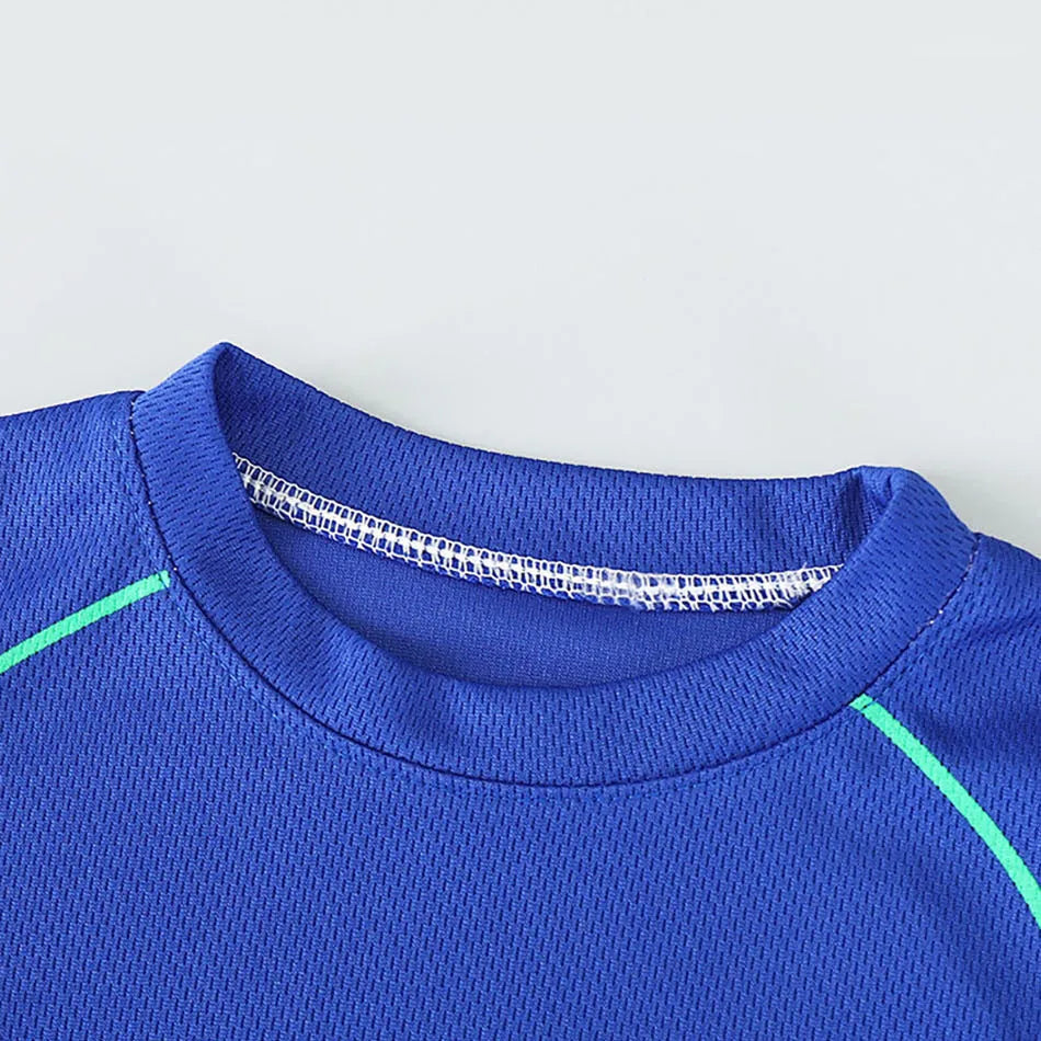 Summer Children Clothing Sports Sets Boys Girls Unisex Short Sleeve and Shorts Two Piece Suit Teenager Casual Outfits Tracksuits