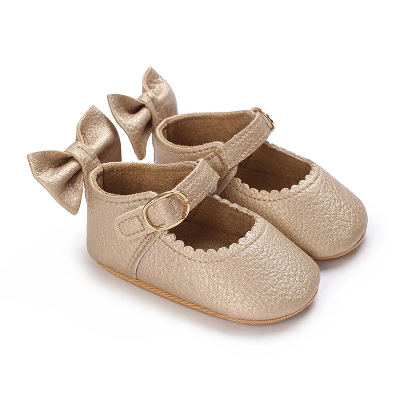 Cute White Lace Baby Girl Princess shoes  Baby Moccasins Moccs Shoes Bow Fringe Rubber Soled Non-slip Footwear Crib Shoes
