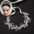 Bridal Bridesmaid Flower Girls Diamante Crystal Pearl Headband Rhinestone Wedding Prom Tiara Women Hair Accessories