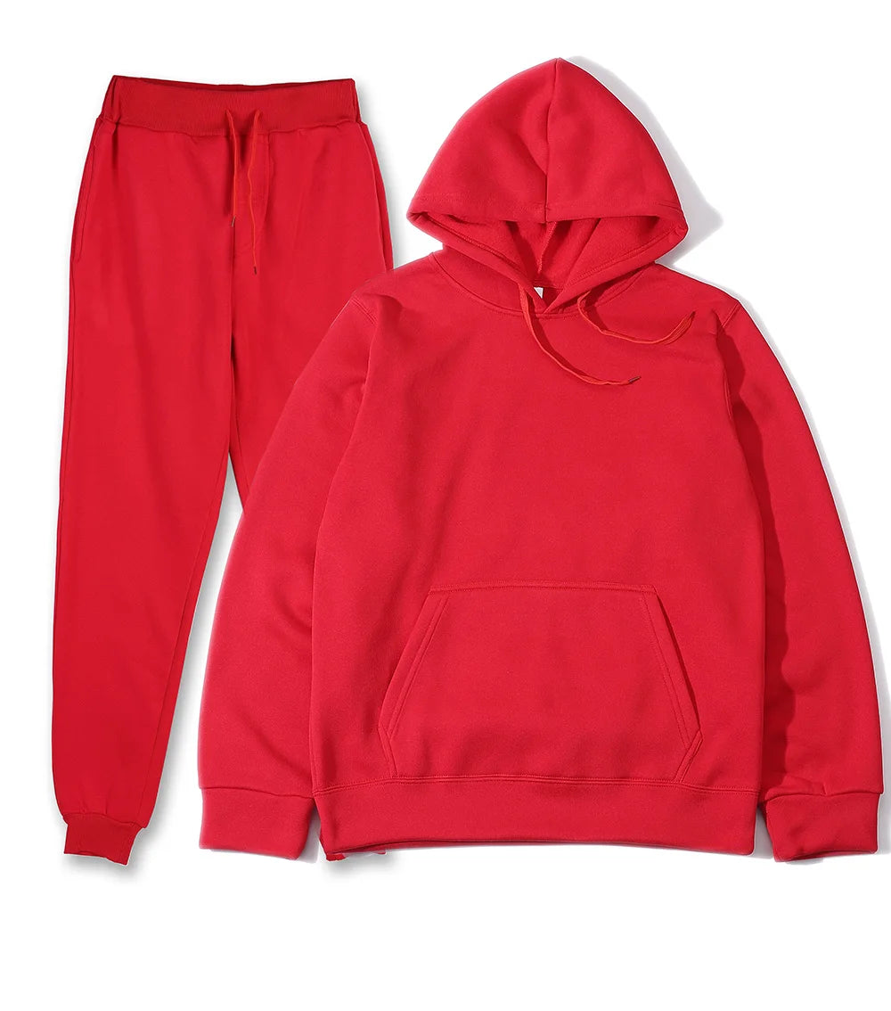 Men's Sports Suits Fashion Tracksuit Women Hoodies + Pants Two Pieces Sets Running Casual Sweatshirts Sweatpants Men's Clothing