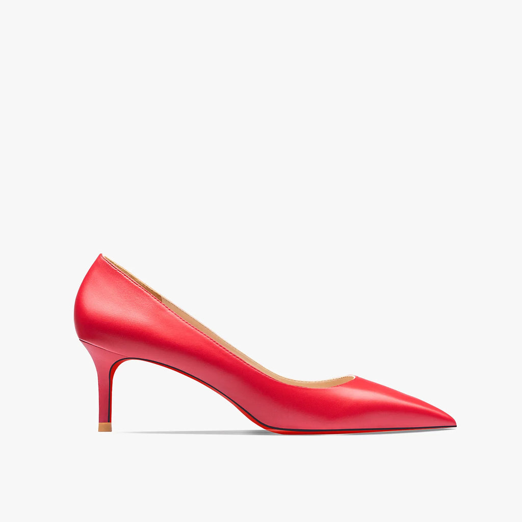 Heels for women Pointed toe Luxury Brand Women's High Heels Red soled Pumps Red Bottoms Matte Stiletto Ladies elegant shoes 12cm