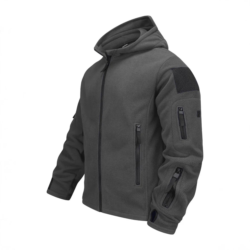 Men's Winter Warm Fleece Wool Windproof Waterproof Hiking Jacket Outdoor Hooded Ski Mountaineering Jacket