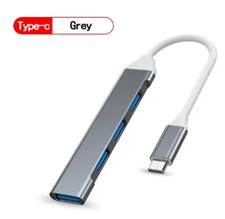 New USB 3.0 Hub 4 Port USB Hub High Speed Type C Splitter 5Gbps For PC Computer Accessories Multiport HUB 4 USB 3.0 2.0 Ports