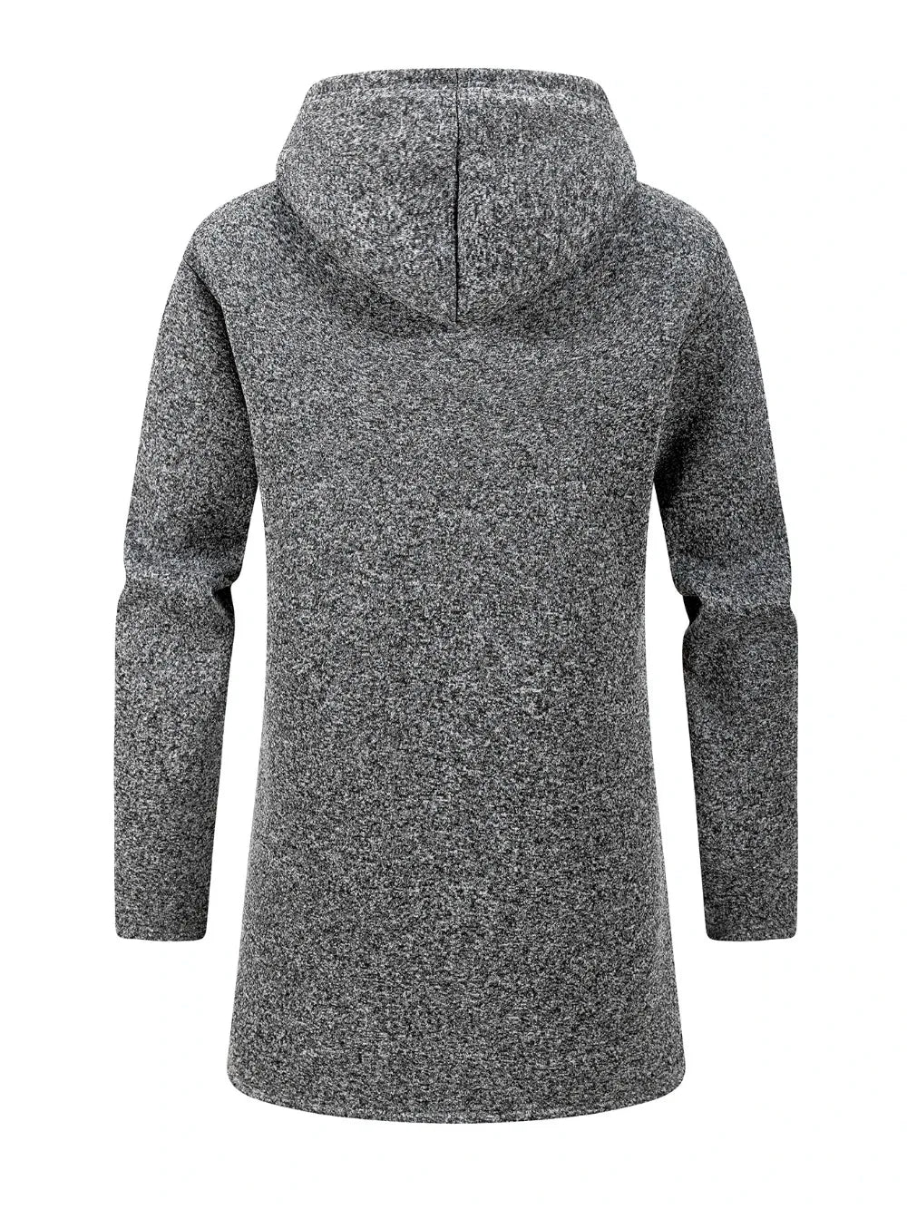 Men's Thickened Long Overcoat Jackets Winter Warm Zipper Hoodies Long Sleeve Sweatshirts Outdoor Solid Color Streetwear Tops