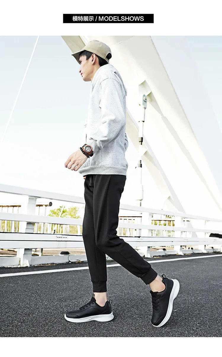 Women Men Shoes 2024 Autumn PU Leather Men's Sneakers Non-slip Casual Footwear Trainer Men Tenis Masculino Zapatillas Hombre