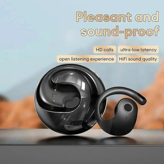 OWS Wireless Headphones Comfortable Ear Hook Touch Control Earbuds with Mic Wireless Bluetooth Headset for Phone Earphones Game