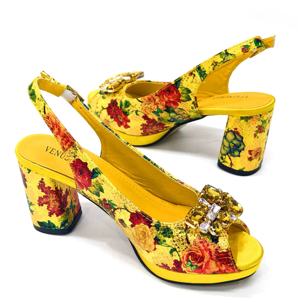 Wedding Bigger Size Thick Heel Shoes