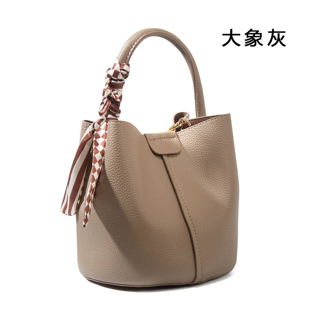 Luxury Top Handle Bag Women Crossbody Shoulder Bags Bucket Portable Tote Bag PU Leather Ladies Hand Bag Designer