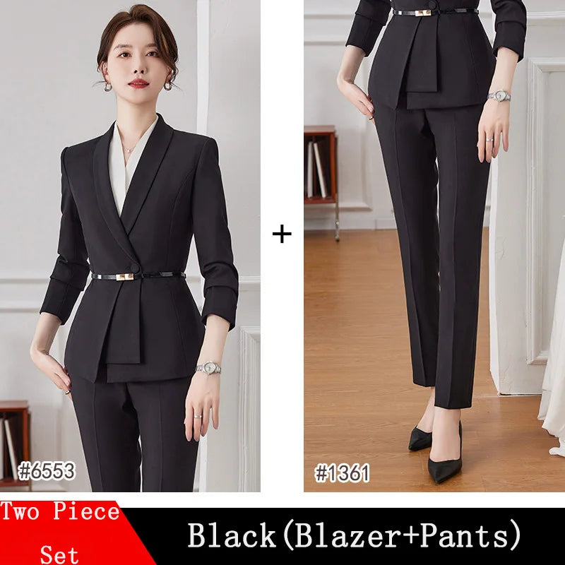 elegant Women Solid Suits