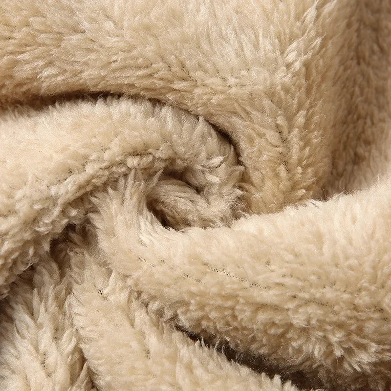 Winter Thickened Fleece-Lined Casual Pants Men's Loose-Fit Sweatpants Trendy Youth Sweatpants Bunched Feet Pants Casual Pants