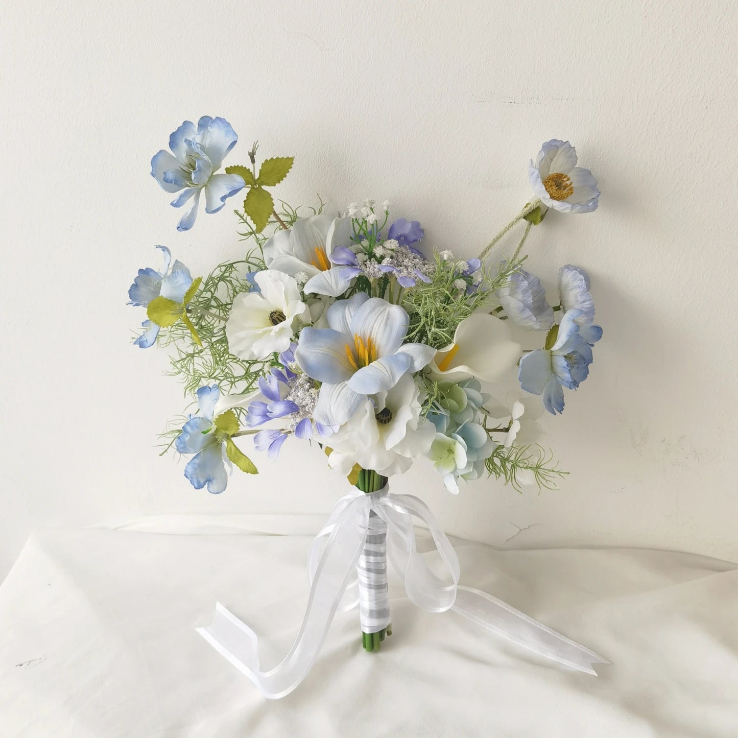 Ins Sle Purple Pink Handheld Flower Bouquet Artificial Flowers Wedding Photoaphy New Bride Home Decoration Arrangement