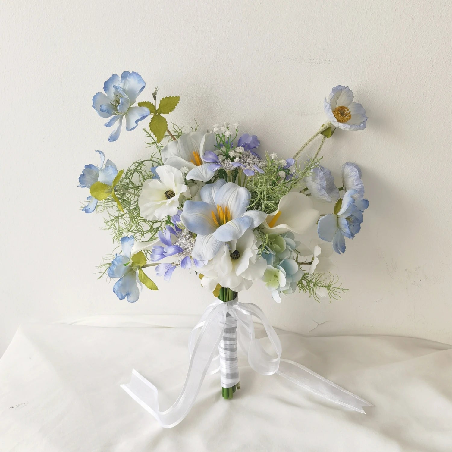 Ins Sle Purple Pink Handheld Flower Bouquet Artificial Flowers Wedding Photoaphy New Bride Home Decoration Arrangement