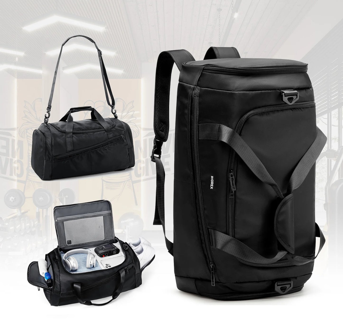 Trendy Large Capacity Short Distance Travel Bag, Portable Dry Wet Separation Sports Backpack Gym Yoga Shoulder Bag, Storage Bag