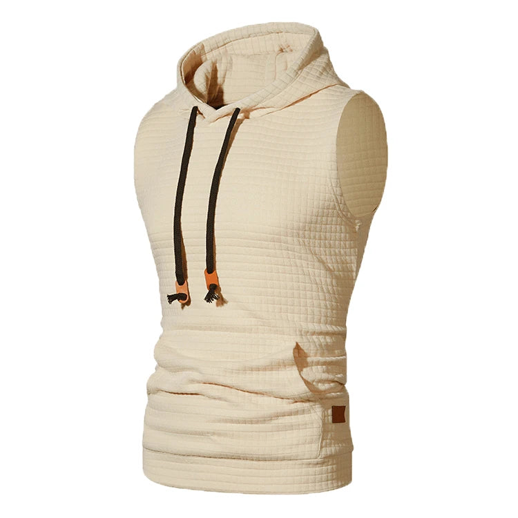 Men Summer Hooded Zipper Vest Mens Clothes Camouflage Tank Top Fitness Sweatshirt Sportswear Clothing Sleeveless Tanktop