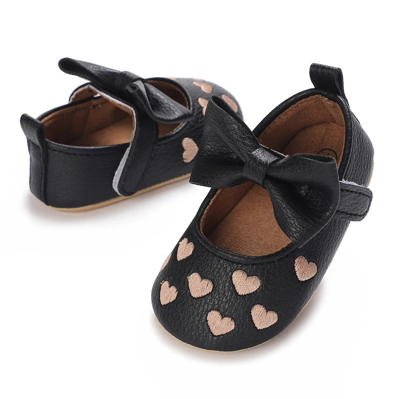 Cute White Lace Baby Girl Princess shoes  Baby Moccasins Moccs Shoes Bow Fringe Rubber Soled Non-slip Footwear Crib Shoes