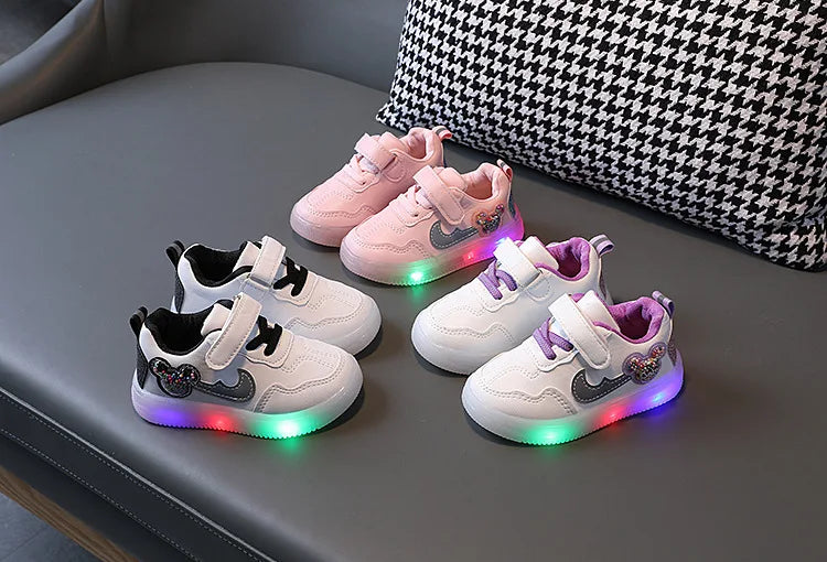 Kids Casual Shoes Boy Fashion Girls Soft Sneaker Sports Running Tenis Children Flat Casual Baby Toddler Outdoor Sneakers Shoes