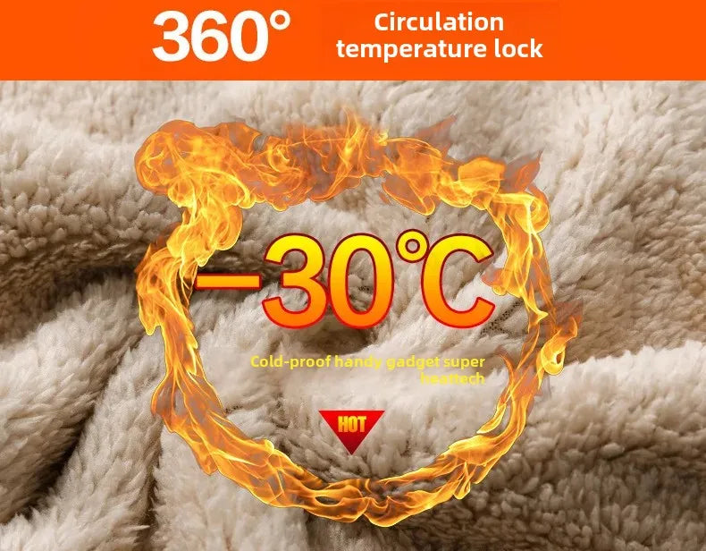 Winter Thickened Fleece-Lined Casual Pants Men's Loose-Fit Sweatpants Trendy Youth Sweatpants Bunched Feet Pants Casual Pants