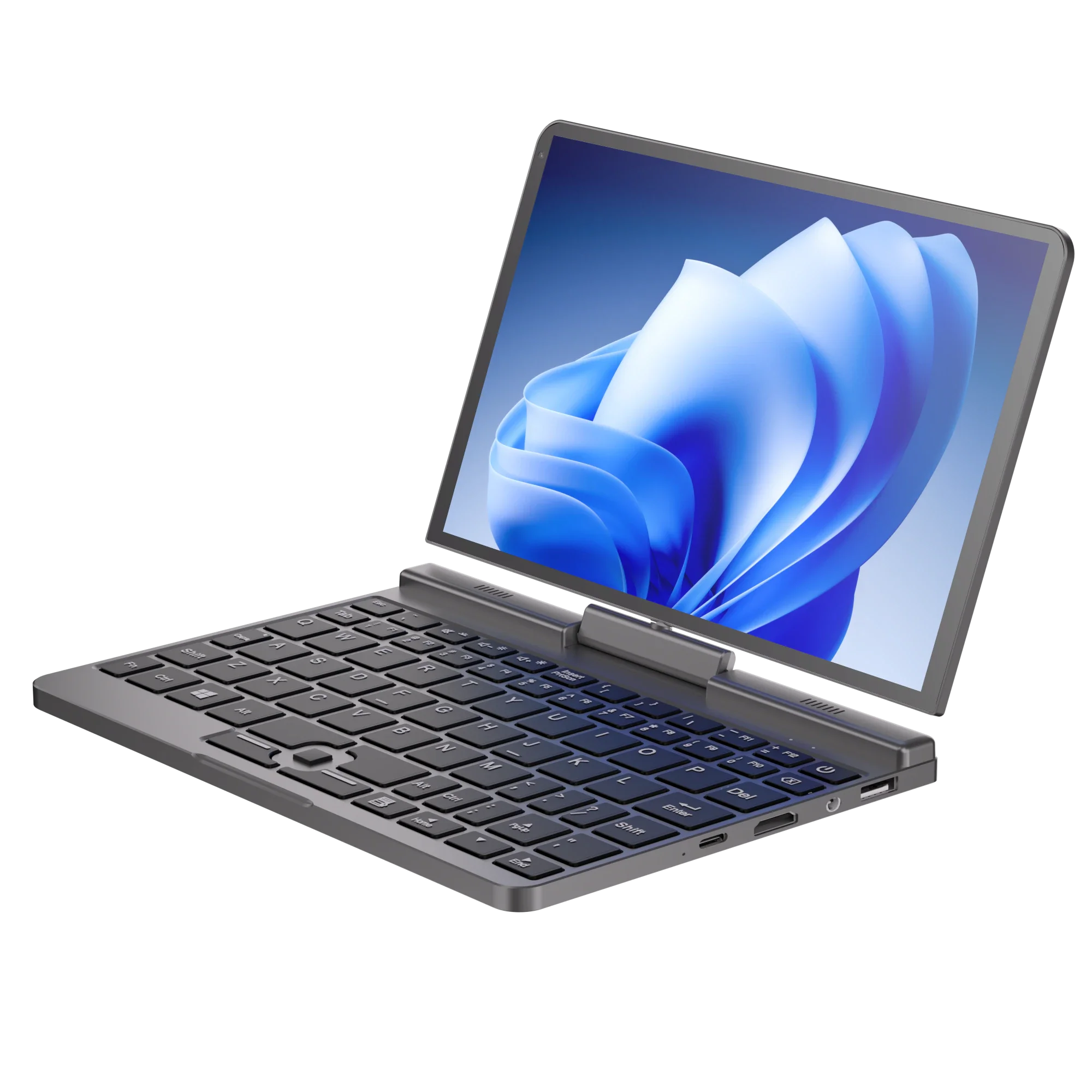 Mini Laptop 8 inch HD Touch Screen Mini Computer Windows 11 Pro Intel N100 4 Cores 2-in-1 Pocket PC 12GB LPDDR5 RAM 1TB M.2 SSD