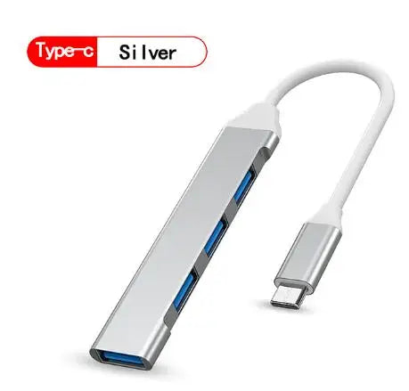 New USB 3.0 Hub 4 Port USB Hub High Speed Type C Splitter 5Gbps For PC Computer Accessories Multiport HUB 4 USB 3.0 2.0 Ports