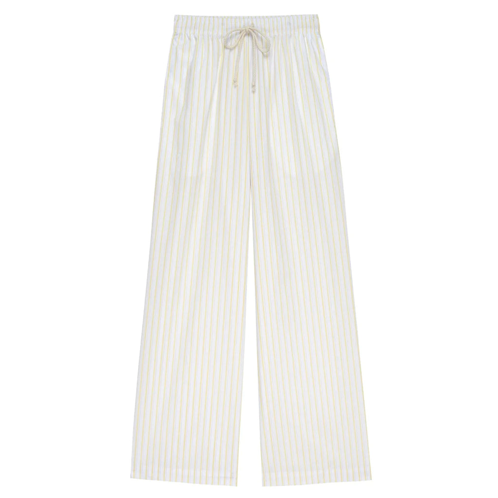 Combhasaki Women Y2K Aesthetic Wide-Leg Pants Stripe Drawstring High Elastic Waist Trousers Spring Fall Retro Sweatpants Bottoms