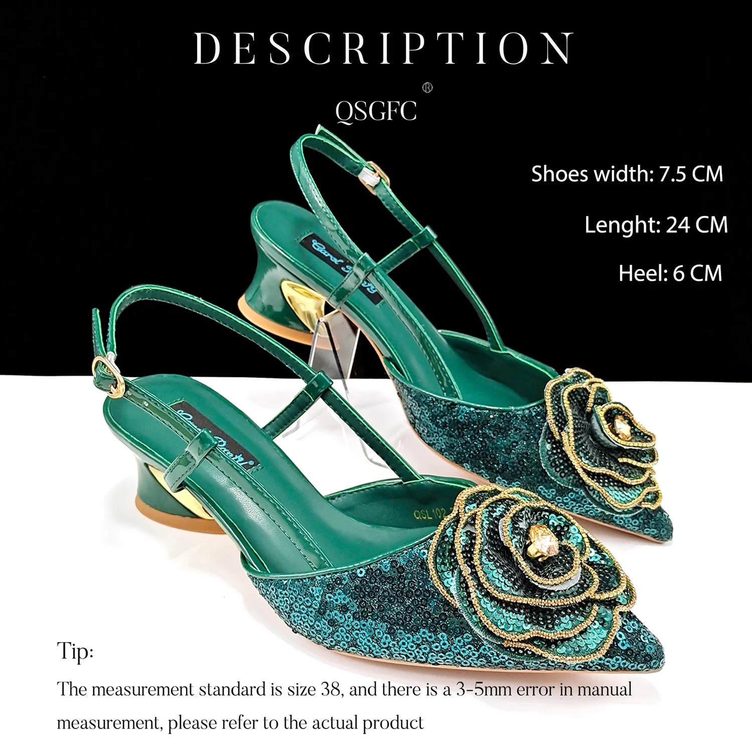 Elegant Handbags and Medium Heel shoes