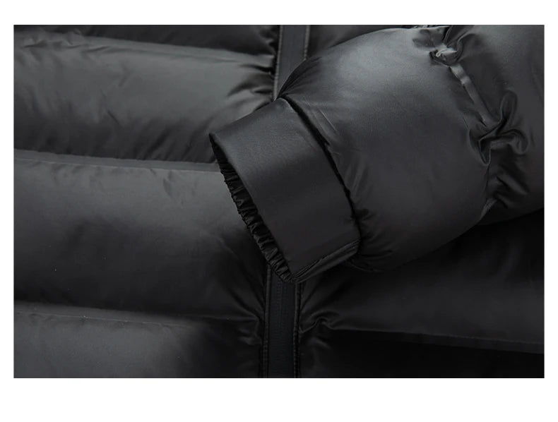 Big Collar 2026 New Winter Parkas Men Thicken Casual Outwear Slim Fit Outwear Waterproof Warm Stand Collar Outwear Coat