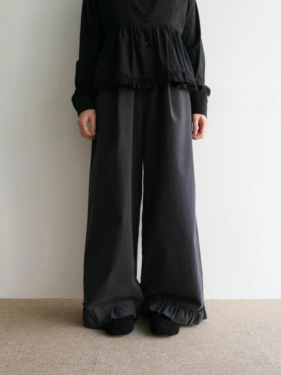 KUSAHIKI Retro Street Causal Irregular Two Piece Detachable Spicy Girl Skirt Pants