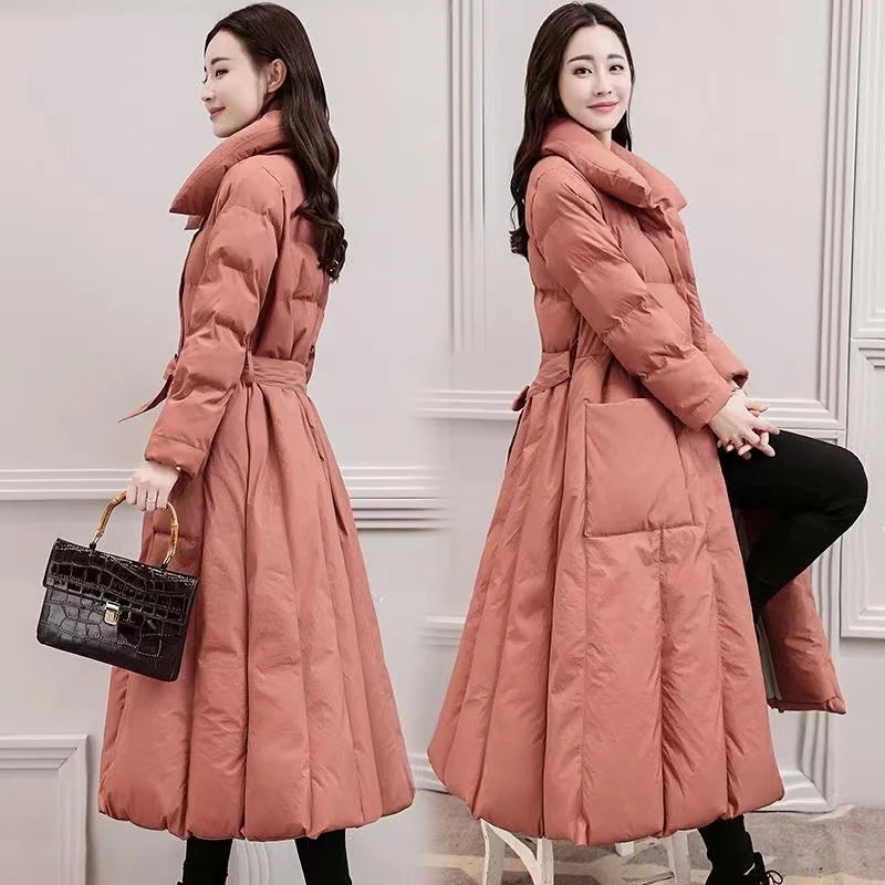 Winter Jacket Women Long Down Jackets Warm Parkas 2024 New Female's Casual Thick Quilted Cotton Puffer Coats Parkas Outwear