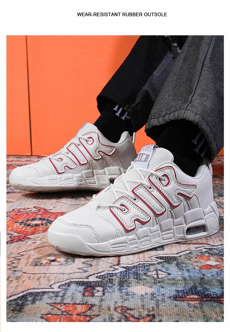 Men's Trendy Casual Sneakers Spring and Autumn Lightweight Durable Shoes AIR Vintage Basketball Shoes Comfortable Running Shoes