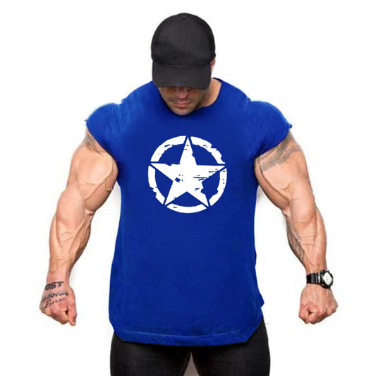 Gym Shirt Mens Bodybuilding Tank Top Mesh Fitness Sleeveless Vest Summer Casual Workout Singlets Undershirt Muscle Clothing