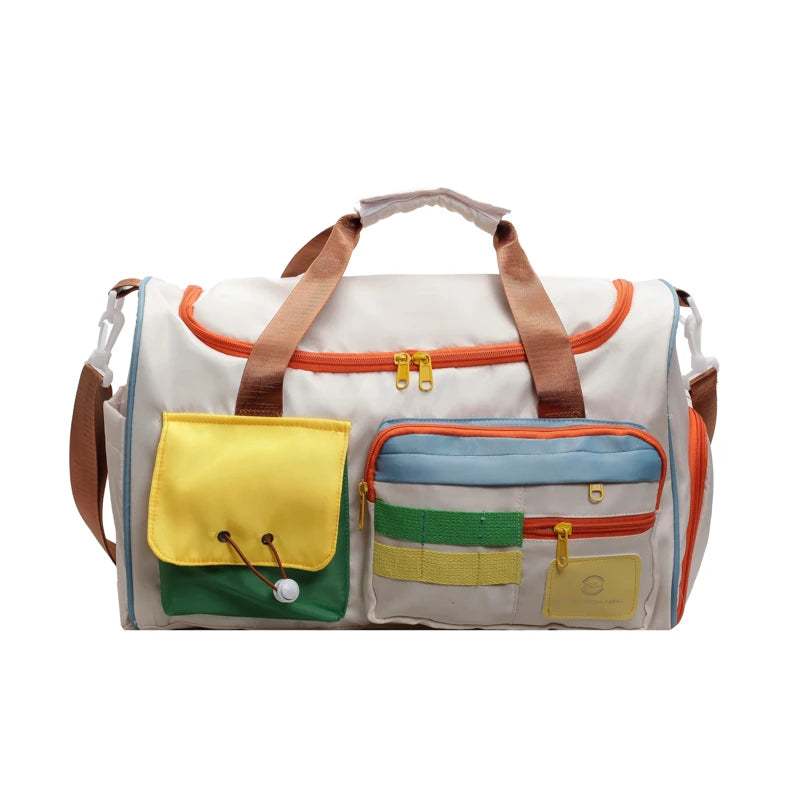 Travel Bag, Duffel Bag Cosmetics Bag, Professional Fitness Bag, Yoga Swimming Training Backpack, Satchel Shoulder Crossbody Tote Bag, Suitable for Men and Women