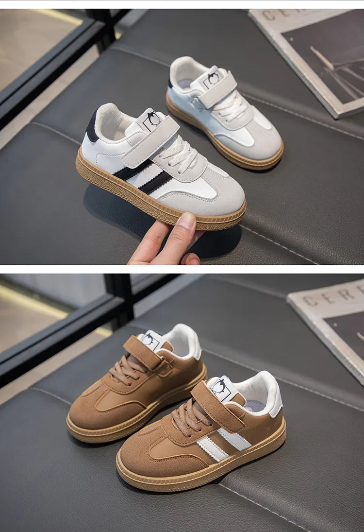 Lightweight Kids Skate Shoes 2025 New Spring Boys Non-slip Sports Footwear Breathable Training Running Fashion Sneakers